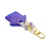 House Handmade Evil Eye Lampwork Pendant Decorations HJEW-JM03083-4