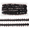 BENECREAT 5 Yards Paillette with Glass Seed Bead Ribbons OCOR-BC0007-67A-1