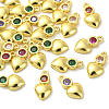 30Pcs Brass Micro Pave Cubic Zirconia Pendants ZIRC-CJ0001-19-3