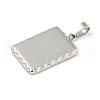 Non-Tarnish 304 Stainless Steel Pendants STAS-F307-33P-2