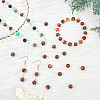 ARRICRAFT Natural Leopardskin Round Bead Strands G-AR0001-97-4