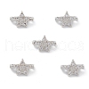 Rack Plating Brass Pave Cubic Zirconia Slide Charms KK-G464-02P-4