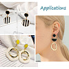 Elecrelive 20Pcs 10 Style Alloy Enamel Stud Earring Findings FIND-EL0001-03-8