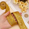 Gorgecraft 4.6~5 Yards Ethnic Style Polyester Jacquard Ribbon for Sewing Decoration OCOR-GF0003-96D-3