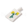 Seed Beads Beaded Charms PALLOY-MZ00256-03-4