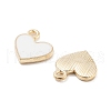 Light Gold Plated Alloy Enamel Charms ENAM-M219-06KCG-03-3