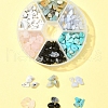 60G 6 Styles Natural & Synthetic  Gemstone Beads Chips G-FS0005-80-7