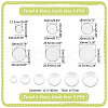 Unicraftale DIY Blank Dome Brooch Making Kit DIY-UN0005-14-3