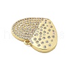 Brass Micro Pave Cubic Zirconia Pendant KK-L228-27G-2