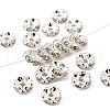 Brass Rhinestone Spacer Beads RB-A014-L8mm-01S-NF-1