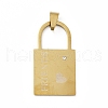 201 Stainless Steel Pendants STAS-D190-11GP-4