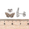 Tarnish Resistant 304 Stainless Steel Stud Earrings with 316 Surgical Stainless Steel Pins PW-WG57925-02-4