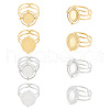 Unicraftale 304 Stainless Steel Cuff Ring Findings FIND-UN0003-47B-1