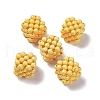 Handmade Opaque Plastic Woven Beads KY-P015-06B-1