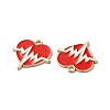 Alloy Enamel Pendants ENAM-D043-06G-2