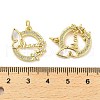 Mother's Day Brass Micro Pave Clear Cubic Zirconia Pendants KK-K365-23G-3