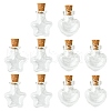 10Pcs 2 Styles Glass Bottle for Bead Containers AJEW-FS0001-11-1