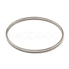 Non-Tarnish 7Pcs PVD Vacuum Plating 202 Stainless Steel Plain Flat Ring Bangle Sets BJEW-M317-14B-P-2
