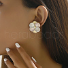 Sweet Zinc Alloy Flower Stud Earrings for Date Valentine's Day Gift WA0186-5