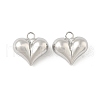 Heart Brass Pendants KK-M327-02D-P-1