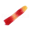 Gradient Color Baking Painted Glass Bead Strands DGLA-A039-T6mm-A03-1