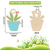   84Pcs 14 Styles Alloy Enamel Pendants ENAM-PH0002-43-2