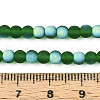 Frosted Transparent Glass Beads Strands GLAA-T032-T4mm-MBB22-4