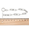 Tarnish Resistant 304 Stainless Steel Paperclip Chain Bracelets BJEW-O186-03P-2