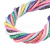 10 Strands 10 Colors Handmade Polymer Clay Beads Strands CLAY-CJ0001-75-1