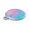 Ion Plating(IP) 304 Stainless Steel Pendants STAS-C049-31M-3