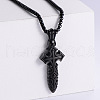 Cool Stainless Steel Cross Punk Hip-hop Fashion Men's Pendant Necklaces VC8273-3-1