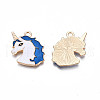 Alloy Enamel Pendants ENAM-S130-20B-3