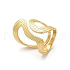 304 Stainless Steel Cuff Rings RJEW-C124-06C-G-4