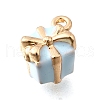 Zinc Alloy Enamel Charms FIND-U029-01G-02-2