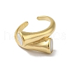 Shell Open Cuff Ring for Women RJEW-C091-03G-01-2