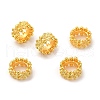 Eco-Friendly Rack Plating Brass Beads KK-A186-08B-G-2