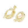 Brass Stud Earring Findings KK-Z106-03G-02-2