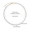 Natural Shell Star & Colorful Glass Round Beaded Necklaces for Women CT9099-3