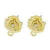 Rack Plating Alloy Stud Earring Finding FIND-C053-01G-01-1