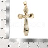 Brass Micro Micro Pave Clear Cubic Zirconia Pendants KK-A212-01B-G-3
