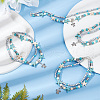 ARRICRAFT 4Pcs Alloy Tortoise Charm Double Layer Multi-strand Anklet AJEW-AR0001-67-5