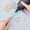 Olycraft 168Pcs Tortoise & Mermaid & Anchor & Dolphin & Coconut Tree Alloy Cabochons MRMJ-OC0002-62-4