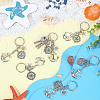 SUNNYCLUE 20Pcs Alloy Keychain KEYC-SC0001-15D-4