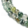 Natural Moss Agate Bead Strands G-K146-07-3mm-5