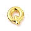 Brass Hollow Out Initial Letter Stud Earrings for Women EJEW-A044-01G-Q-1