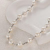 Elegant Round Shell Pearl & Iron Beaded Necklaces for Women ZH3328-1-3