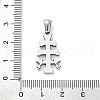 304 Stainless Steel Pendants STAS-U043-17P-3