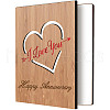 Bamboo Greeting Card & Paper Envelope with Bowknot AJEW-WH0202-008-1