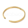 3Pcs 3 Color 304 Stainless Steel Grooved Bangles Set BJEW-F464-03-4