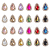 AHADERMAKER 24Pcs 12 Colors Teardrop Sew on Rhinestone DIY-GA0005-17-1